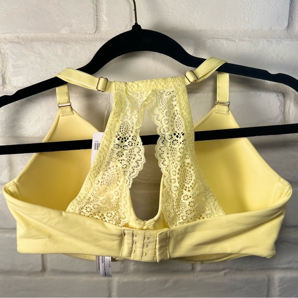 NWT Soma Embraceable Geo Lace
Racerback Lined Bra 34 DDD Lemonade Yellow #0638 - Picture 2 of 14